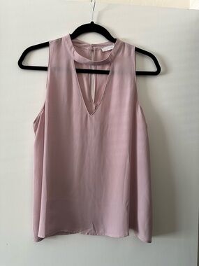 Lush Dusty Rose Keyhole Neck Tank
